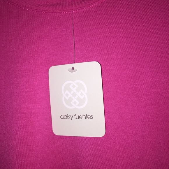 NWT Jersey Knit w/ Chiffon & Eyelash Lace Trim - Picture 3 of 5